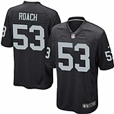 Nike Men & Women & Youth Raiders #53 Roach Black Team Color Game Jersey,baseball caps,new era cap wholesale,wholesale hats